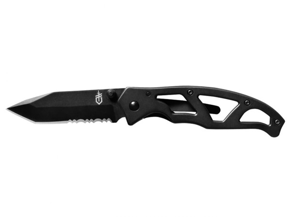 Paraframe Folder Tanto Serrated, kolor: Black