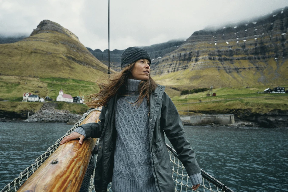 Fjallraven Ovik Cable Knit Roller Neck W