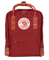 Fjallraven Kanken Mini, kolor: 325/903 - Deep Red/Folk Patern.