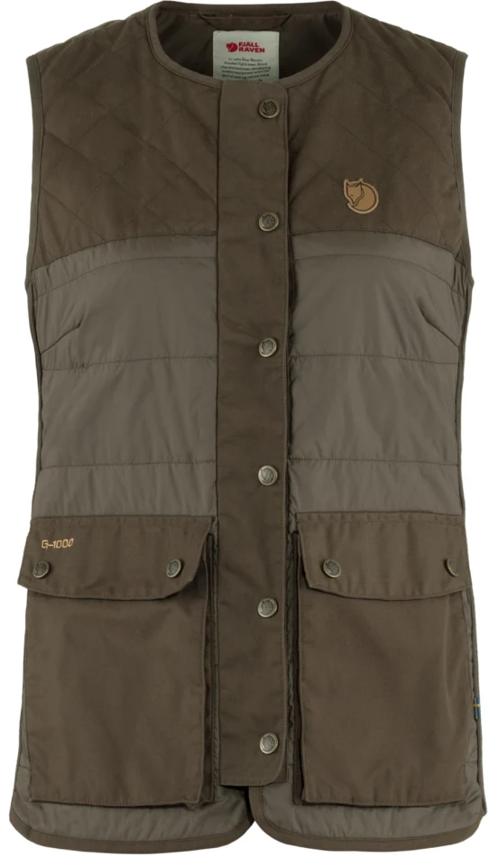 Forest Wool Padded Vest W, kolor: 633 - Dark Olive