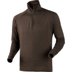 All Season shirt zip-neck, kolor: Shadow brown