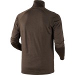All Season shirt zip-neck, kolor: Shadow brown