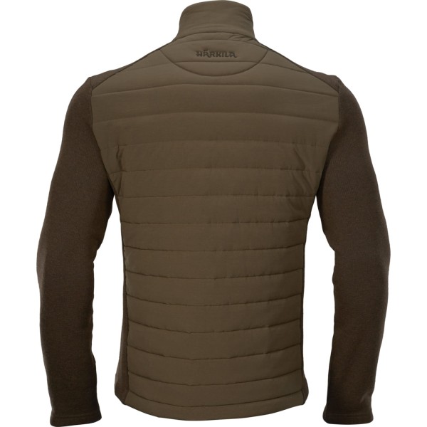 Retrieve Insulated cardigan, kolor: dark warm olive