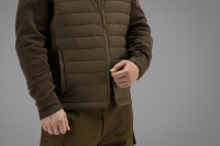 Retrieve Insulated cardigan, kolor: dark warm olive