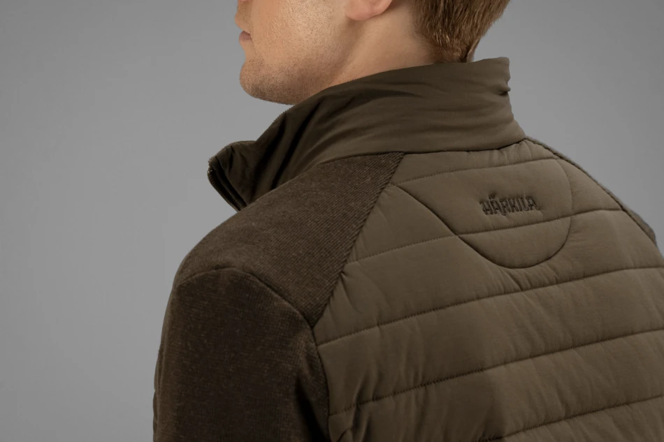 Retrieve Insulated cardigan, kolor: dark warm olive
