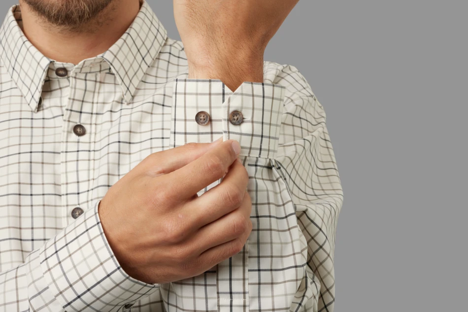 Lancaster shirt, kolor: Stone check