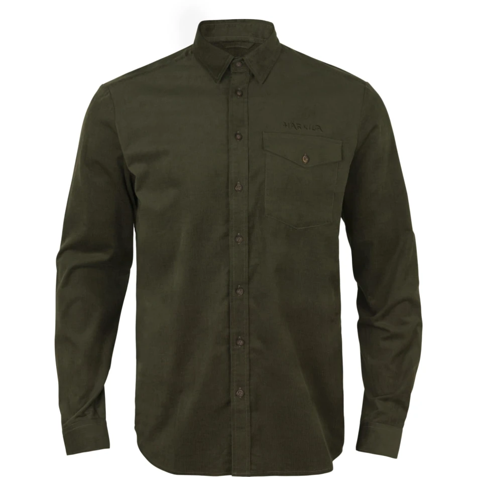 Kaldfjord Corduroy Shirt, kolor: willow green