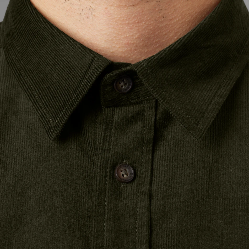 Kaldfjord Corduroy Shirt, kolor: willow green