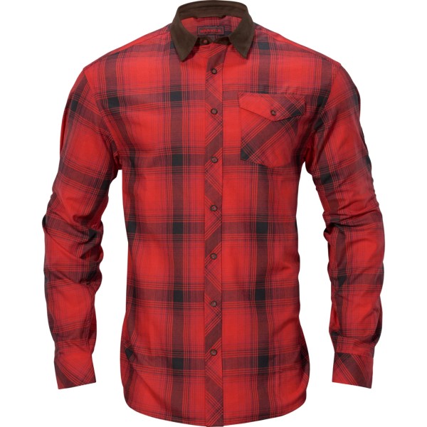 Driven Hunt Flannel Shirt, kolor: Red/Black check
