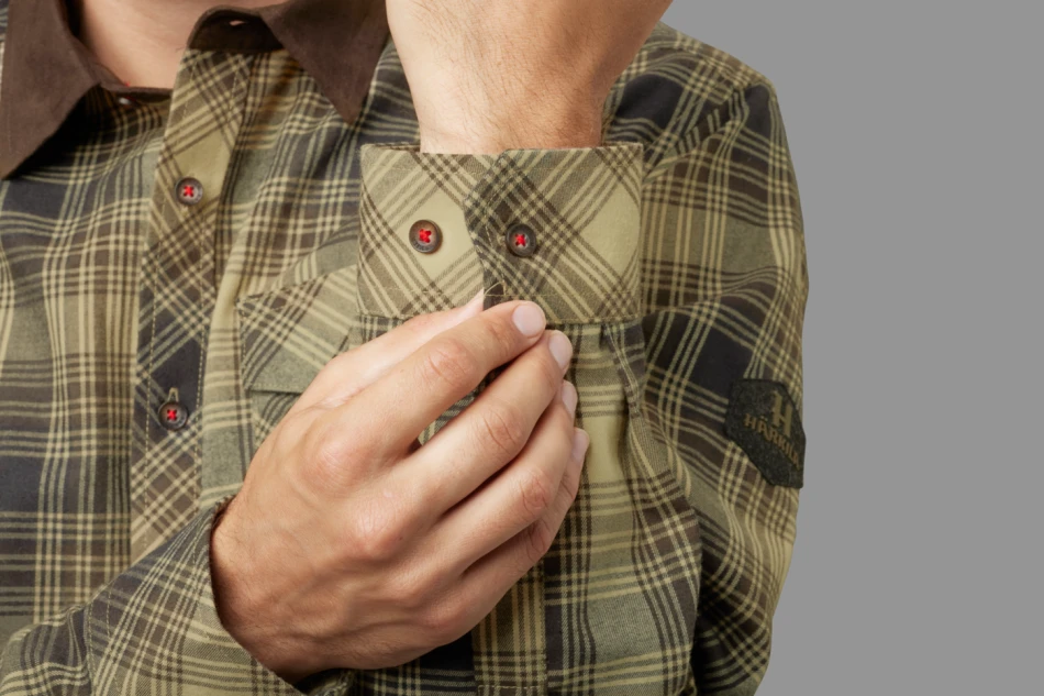 Driven Hunt Flannel Shirt, kolor: Light teak check