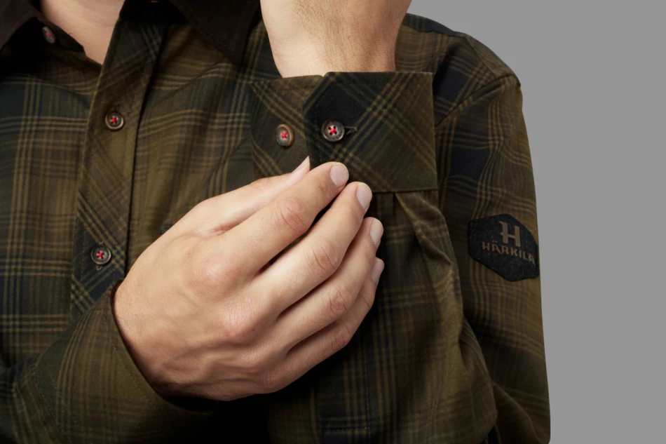 Driven Hunt Flannel Shirt, kolor: olive green check