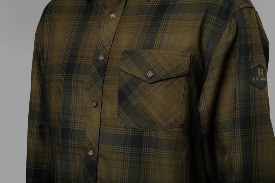 Driven Hunt Flannel Shirt, kolor: olive green check