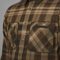 Pajala Shirt, kolor: Beige w/brown