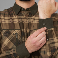 Pajala Shirt, kolor: Beige w/brown