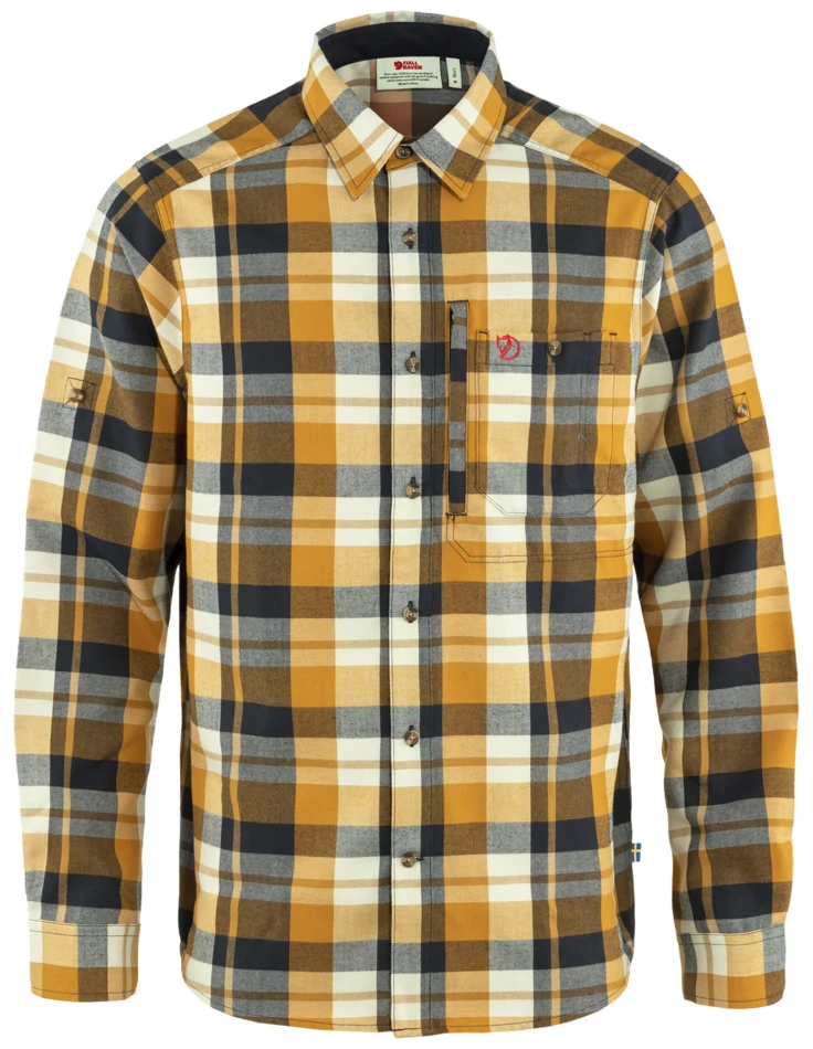 Fjallraven Fjallglim Shirt, kolor: 232-555 - Buckwheat Brown - Dark Navy - 1