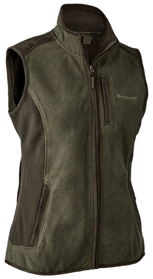 Lady Pam Bonded Fleece Waistcoat, kolor: 371 - Graphite Green Melange
