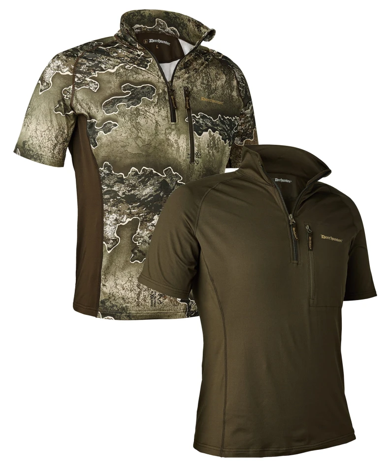 Excape Insulated T-Shirt w. neck zip - mix kolorów