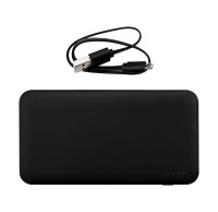 Power Bank + kabel USB, kolor: Black