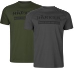 Harkila Logo T-Shirt, kolor: Duffel Green/Phantom