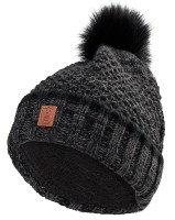 Ladies Knitted Hat, kolor: 999 - Black
