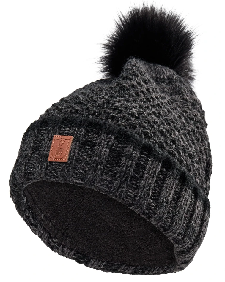 Ladies Knitted Hat, kolor: 999 - Black