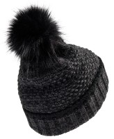 Ladies Knitted Hat, kolor: 999 - Black