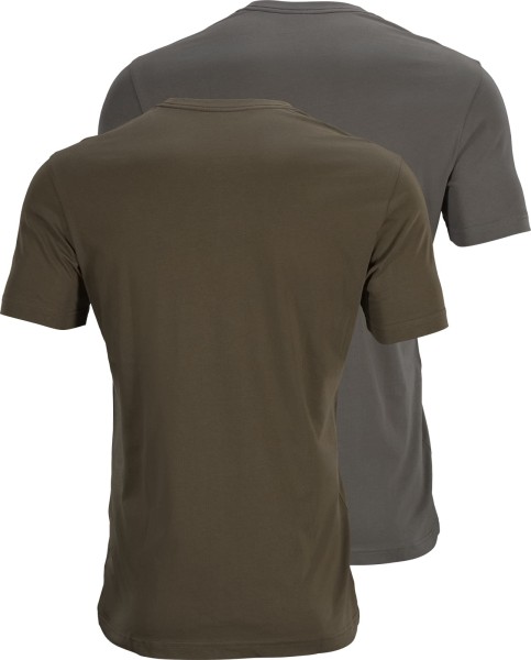 Harkila Graphic T-shirt 2-Pack, kolor: Willow Green-Grey