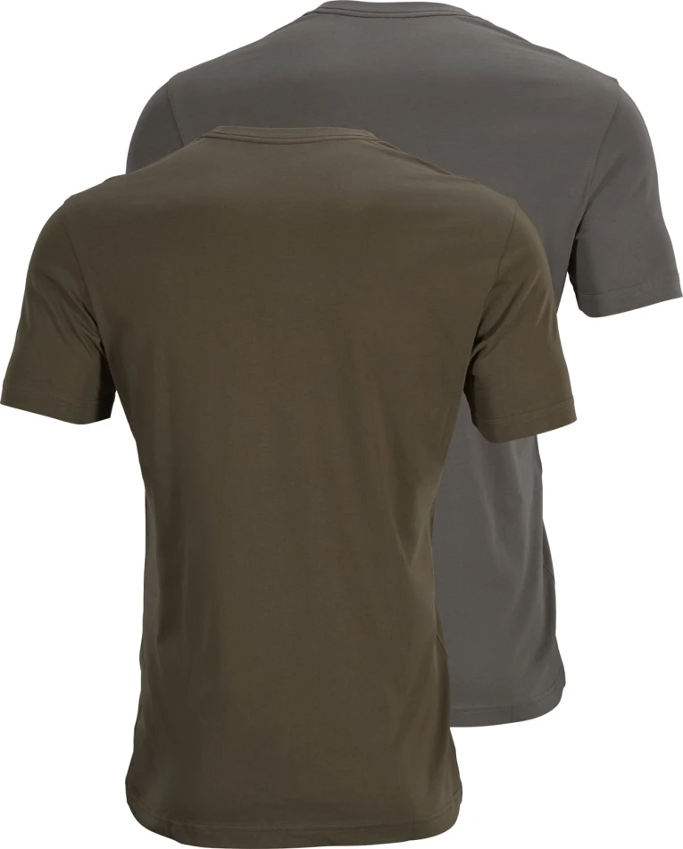 Harkila Graphic T-shirt 2-Pack, kolor: Willow Green-Grey