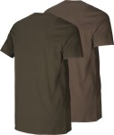 Harkila Graphic T-shirt 2-Pack, kolor: Willow Green-Slate Brown
