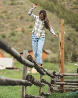 Wms Santee Flannel Shirt, kolor: 655 - Soft Rose