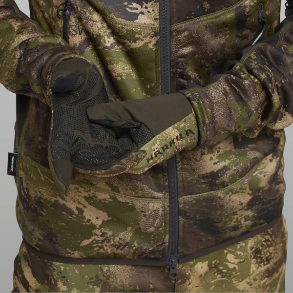 Harkila Deer Stalker Camo Fleece Gloves, kolor: AXIS MSP®Forest
