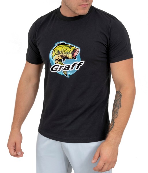 Graff T-shirt wędkarski 959-CZ-2, kolor: czarny