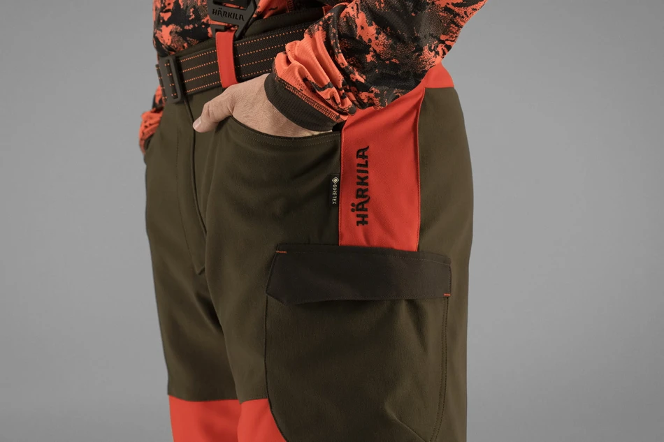 Harkila Wildboar Pro Trousers, kolor: Wildboar Orange - Willow Green