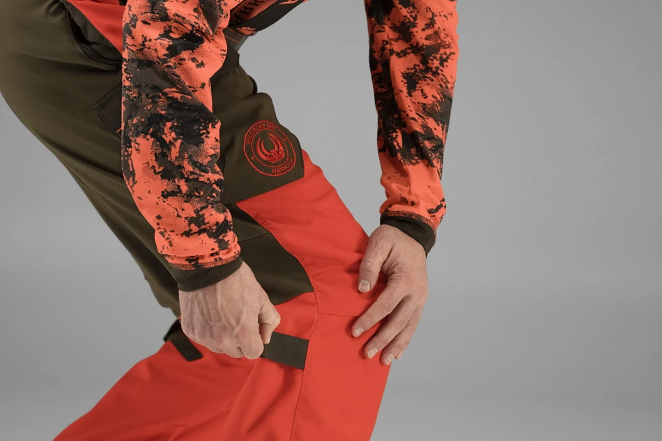 Harkila Wildboar Pro Trousers, kolor: Wildboar Orange - Willow Green