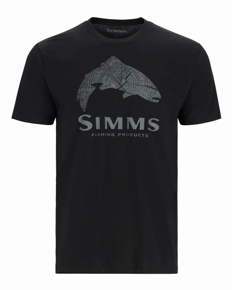 Wood Trout Fill T-shirt, kolor: 001- Black