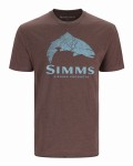 Wood Trout Fill T-shirt, kolor: 900 - Brown Heater