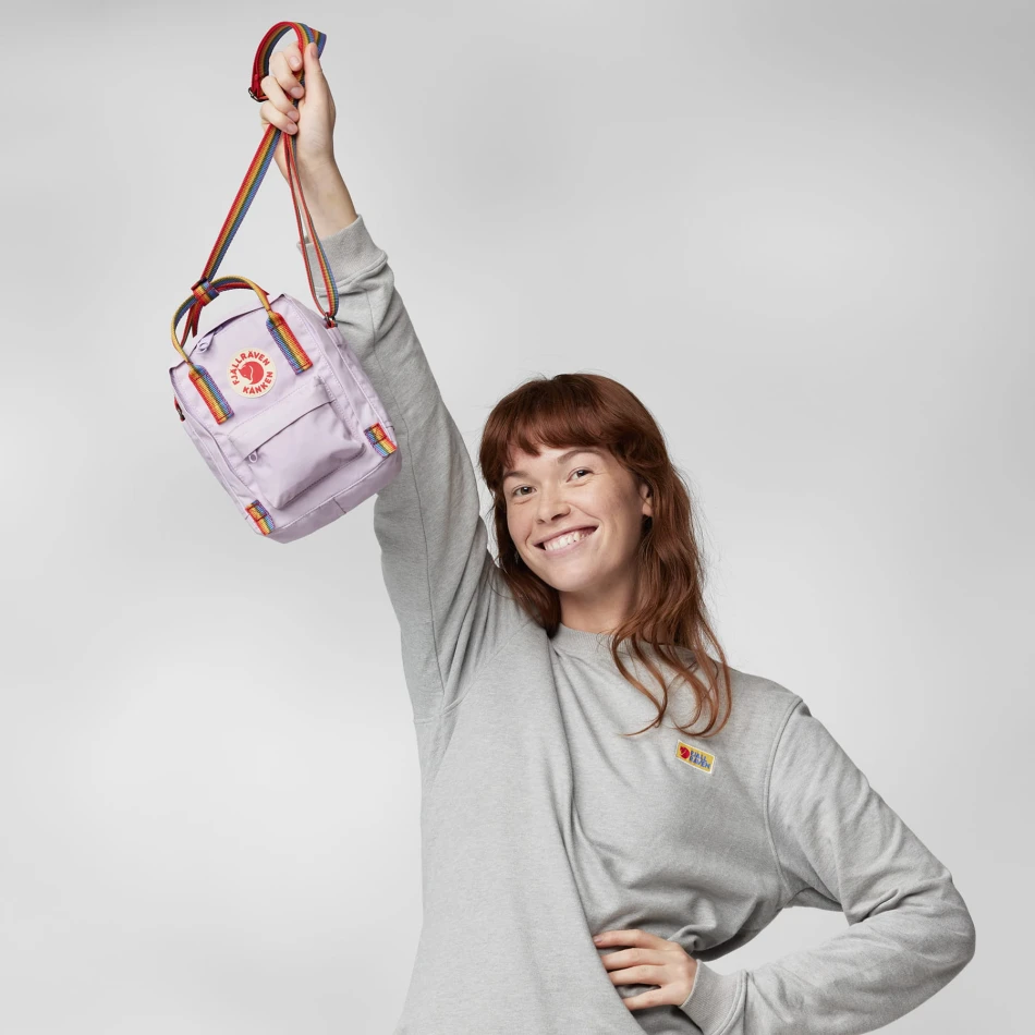 Kanken Rainbow Sling, kolor: 457-907 - Pastel Lavender /  Rainbow Pattern