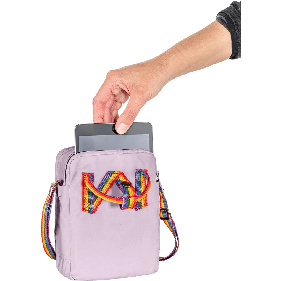 Kanken Rainbow Sling, kolor: 457-907 - Pastel Lavender /  Rainbow Pattern