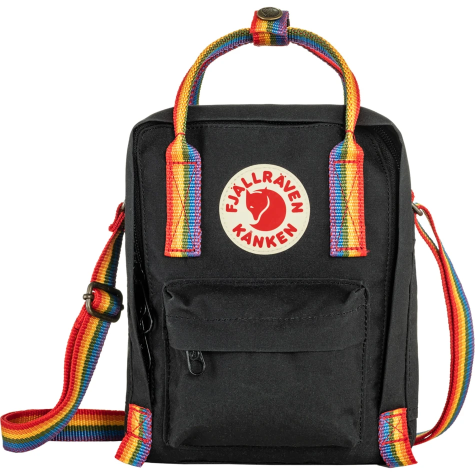 Kanken Rainbow Sling, kolor: 550-907 - Black / Rainbow Pattern