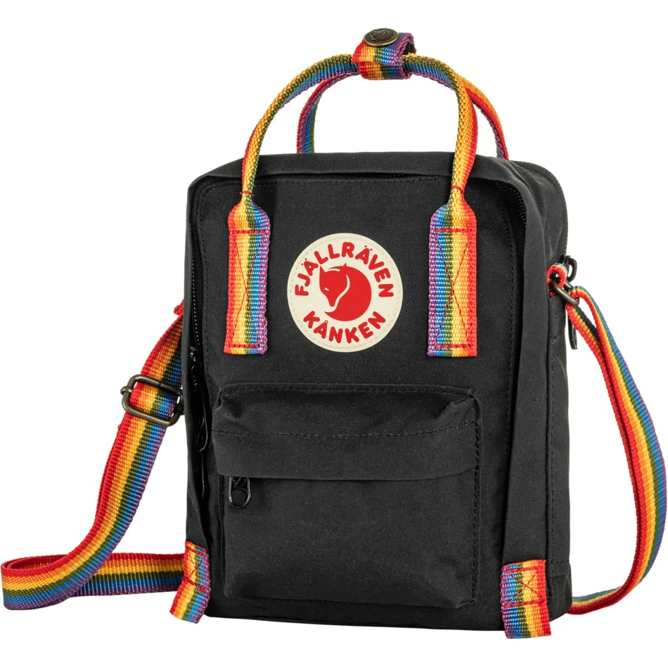 Kanken Rainbow Sling, kolor: 550-907 - Black / Rainbow Pattern