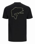 Bass Outline T-Shirt, kolor: 001 - Black