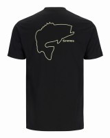Bass Outline T-Shirt, kolor: 001 - Black