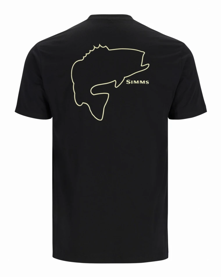 Bass Outline T-Shirt, kolor: 001 - Black