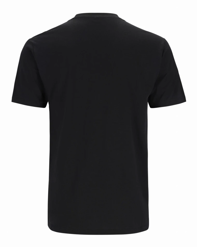 Trout Outline T-shirt, kolor: 001 - Black - 2
