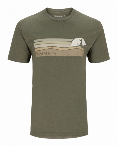 Simms Sunset T-Shirt, kolor: 914 - Military Heather