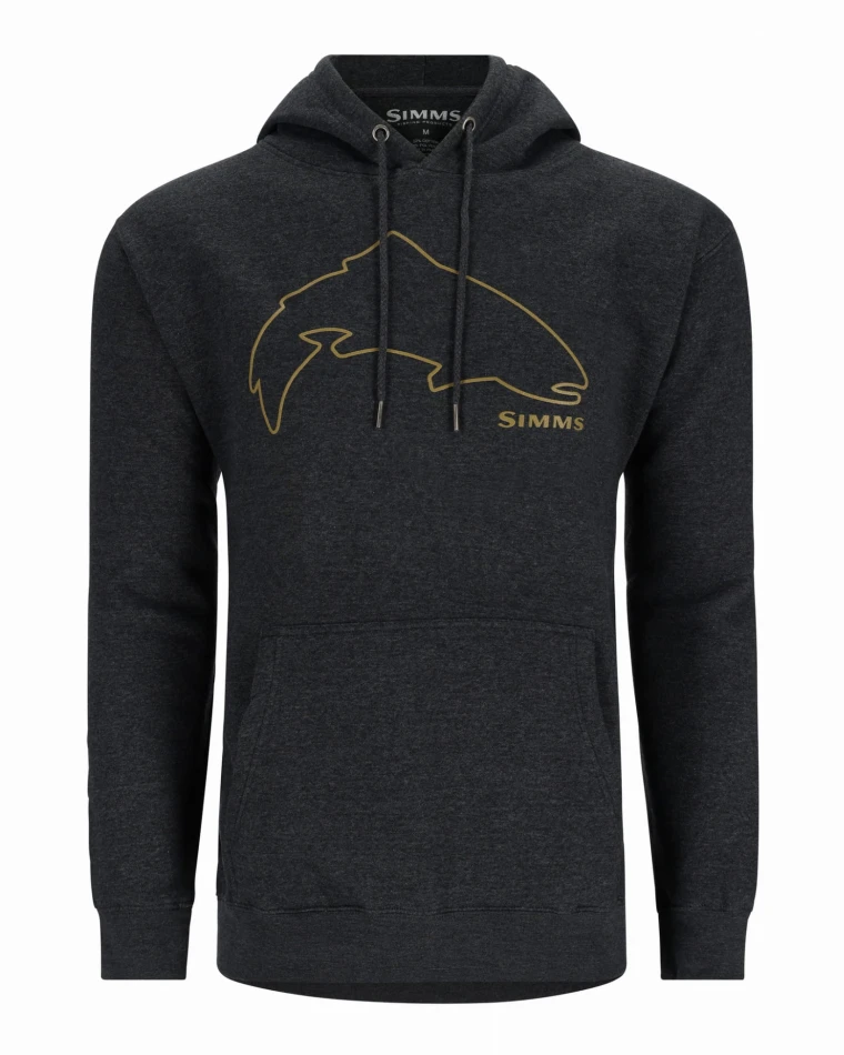 Trout Outline Hoody, kolor: 086 - Charcoal Heather