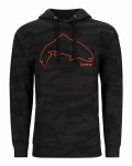 Trout Outline Hoody, kolor: 180 - Woodland Camo Carbon