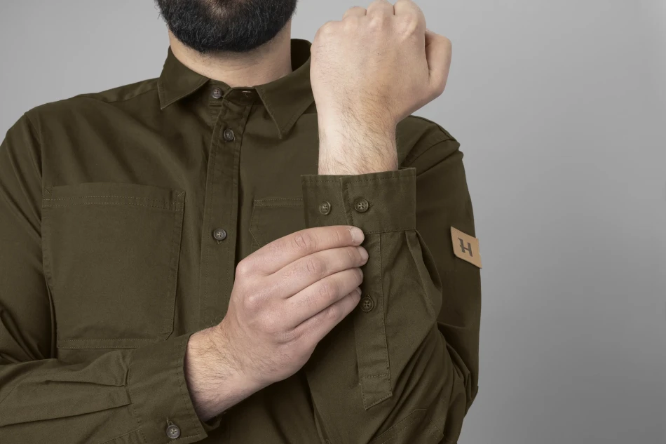 Trym L/S Skjorte, kolor:  Willow Green