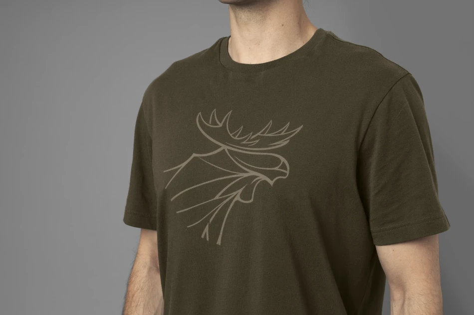 Harkila Graphic T-shirt 2-Pack, kolor:  Willow Green/Burgundy