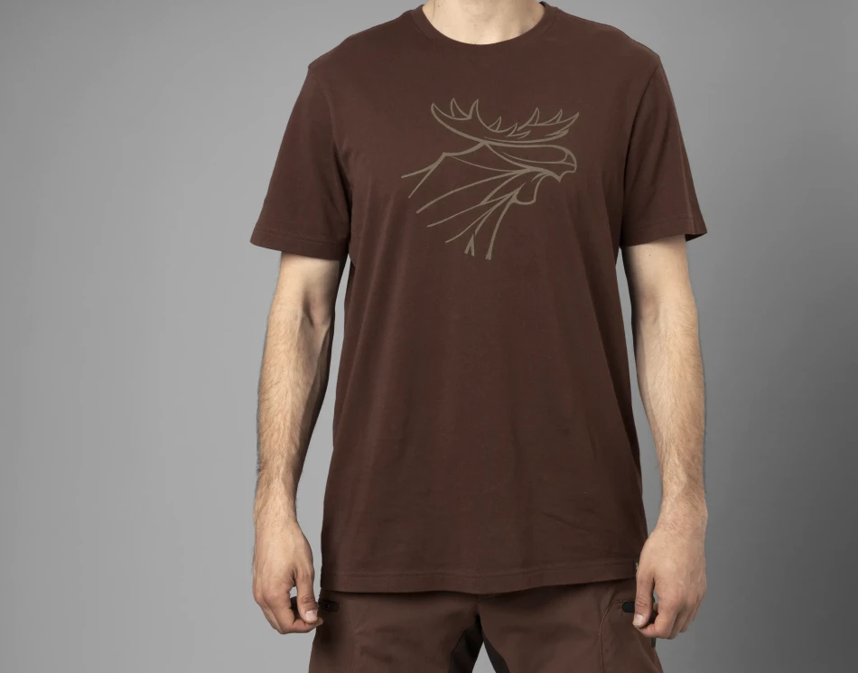Harkila Graphic T-shirt 2-Pack, kolor:  Willow Green/Burgundy